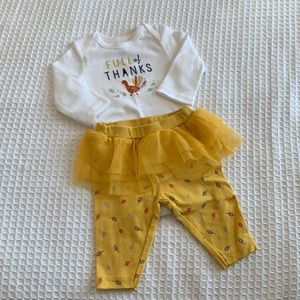 3/$15 !! - Carters Baby Girl Thanksgiving Set